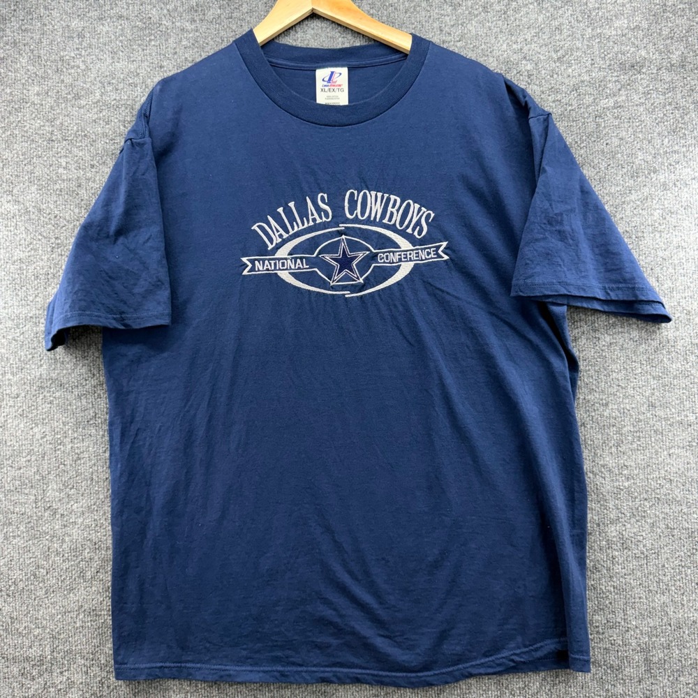 Dallas Cowboys National Conference T Shirt‎ XL Blue Logo Athletic Mens Football